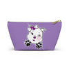 Purple Diamond Smushed On Lavender Accessory Pouch w T-bottom