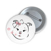 Diamond Kisses Custom Pin Buttons