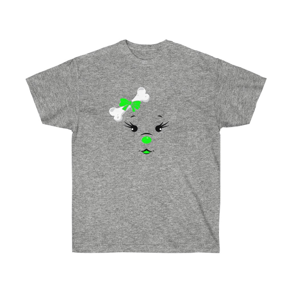 Lime Green Diamond Face Unisex Ultra Cotton Tee