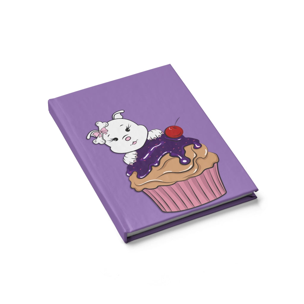 Purple Diamond Cupcake On Lavender Journal - Blank