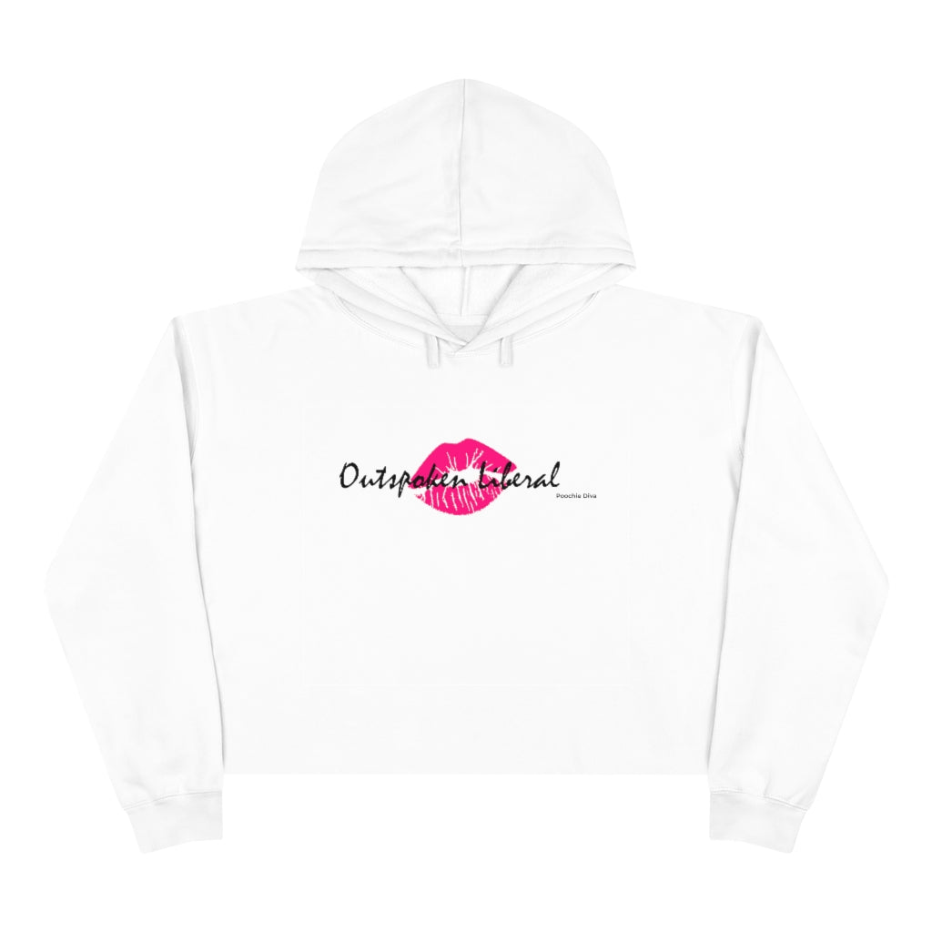Outspoken Liberal Crop Hoodie