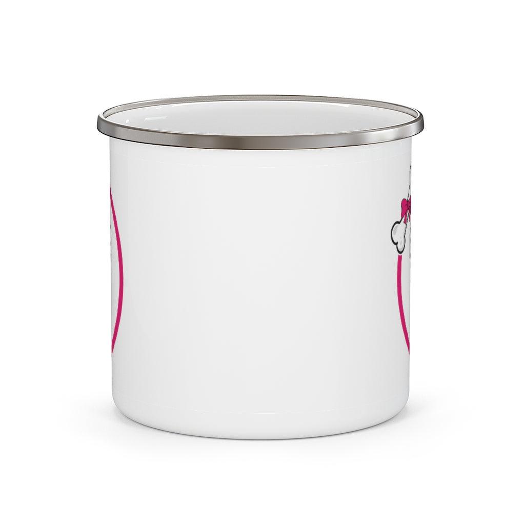 Mumbles Bone Circle On Enamel Camping Mug