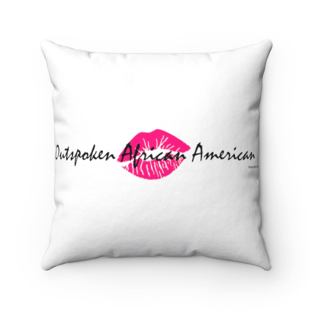 Outspoken African American Spun Polyester Square Pillow