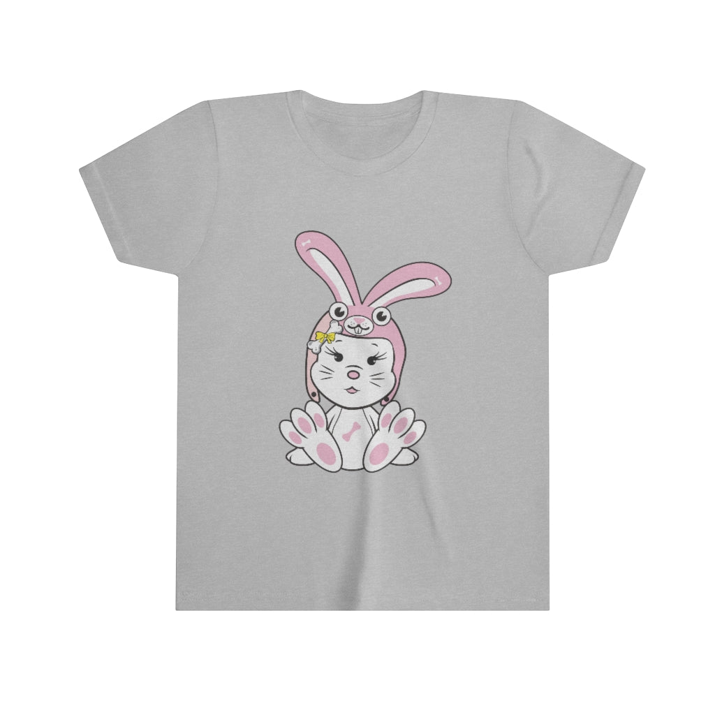 Diamond Wearing Bunnysuit On Youth Short Sleeve Tee