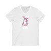 Mumbles In A Bunnysuit Unisex Jersey Short Sleeve V-Neck Tee