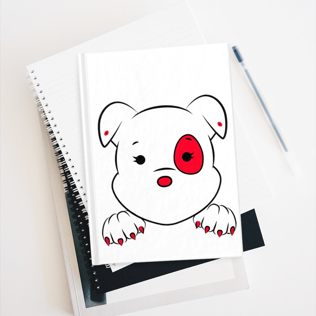 Red Mumbles Showing Paws Journal - Blank