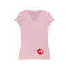 Mumble&#39;s Lips On Low Women&#39;s Jersey Short Sleeve V-Neck Tee