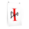 Oversized I LIVE On A Premium Matte vertical posters