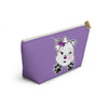 Purple Diamond Smushed On Lavender Accessory Pouch w T-bottom