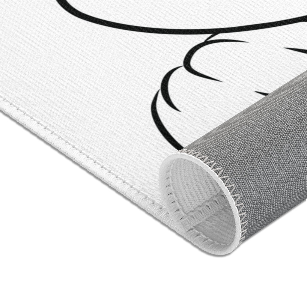 Red Mumbles Showing Paws On Area Rugs