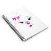 Pink Diamond Face Spiral Notebook - Ruled Line