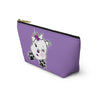 Purple Diamond Smushed On Lavender Accessory Pouch w T-bottom