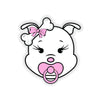 Baby Diva Pink Kiss-Cut Stickers