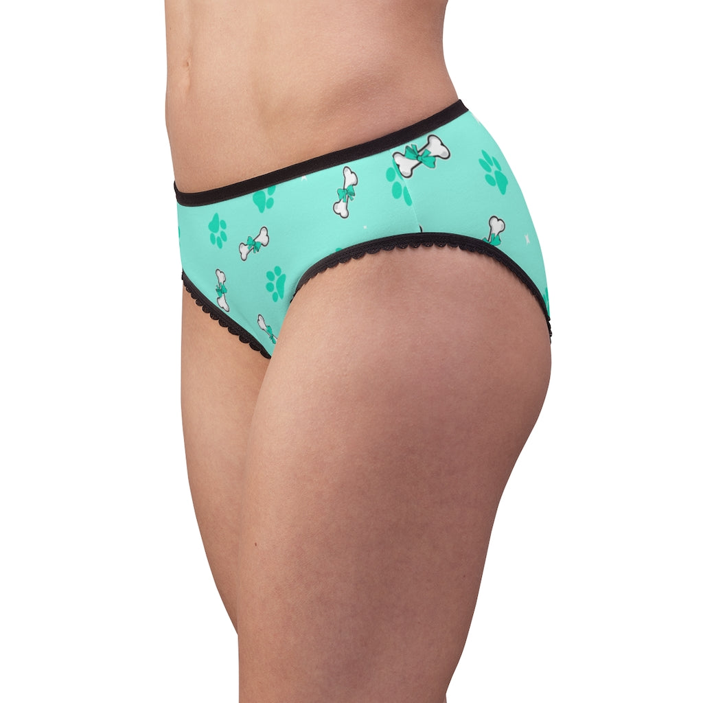 Diamond Bone Confetti Turquoise Women's Briefs