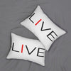 I LIVE Spun Polyester Lumbar Pillow