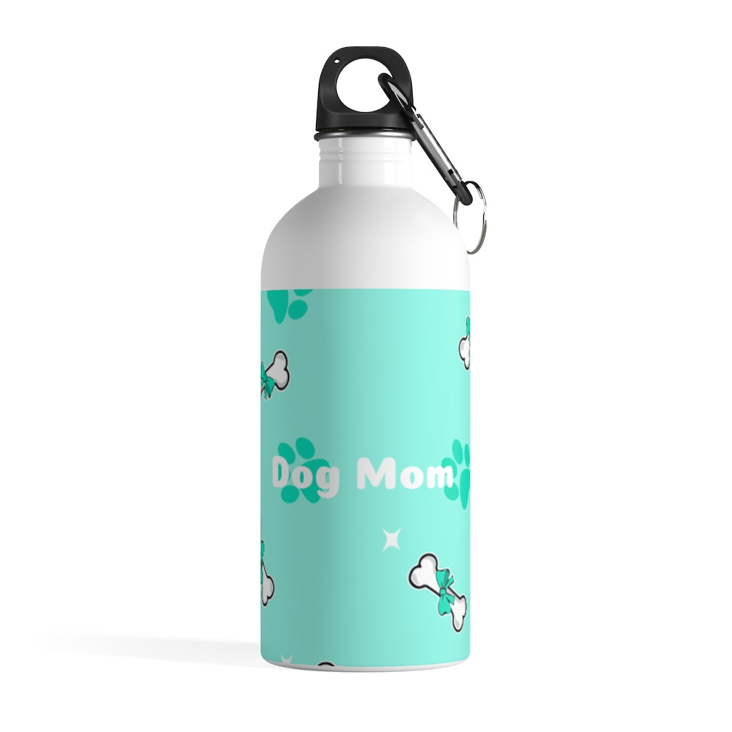 Diamond Bone Confetti Turquoise Stainless Steel Water Bottle