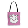 Pink Diamond On Pink Tote Bag