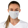 Purple Diamond Face On Fabric Face Mask