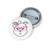 Pink Diamond Wearing Pink Glasses On Custom Pin Buttons