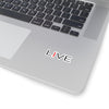 I LIVE Kiss-Cut Stickers