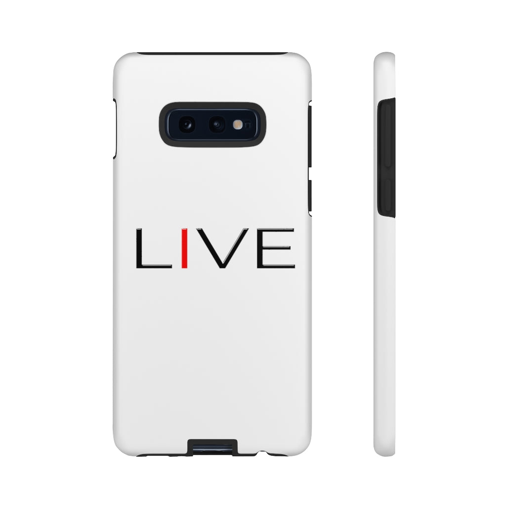 "I" LIVE On White Tough Cases