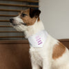 Keep Calm and Wag On White Pet Bandana Collar