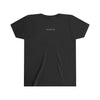 Oversized &quot;I&quot; Cursive LIVE On Black Youth Short Sleeve Tee