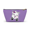 Purple Diamond Smushed On Lavender Accessory Pouch w T-bottom