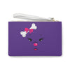 Pink Diamond Face On Purple Clutch Bag