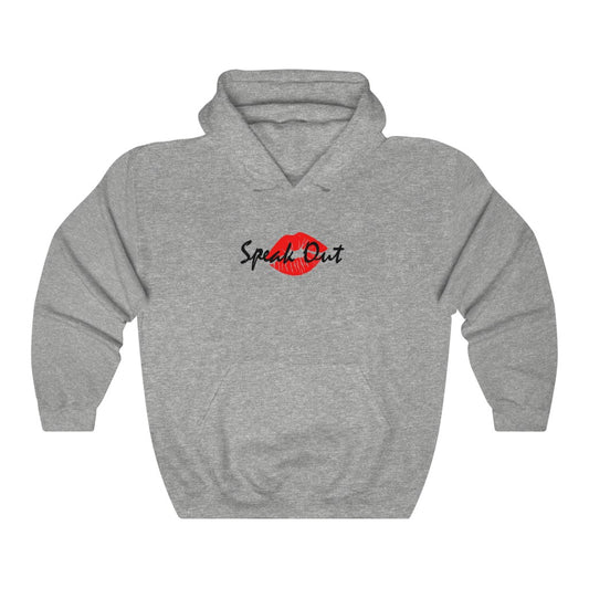 Speak Out Red Lips Unisex Heavy Blend™ Hooded Sweatshirt