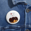 Red Diamond Loves Doughnuts On Custom Pin Buttons