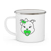 Green Baby Diva Enamel Camping Mug