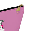 High IQ Diamond Wearing Pink Glasses On Pink Accessory Pouch w T-bottom