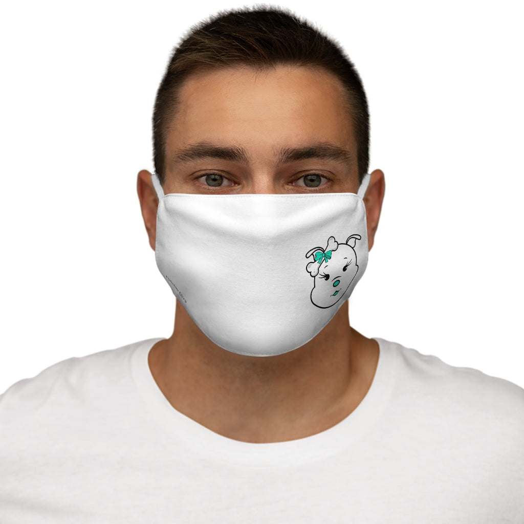 Turquoise Diamond On Snug-Fit Polyester Face Mask