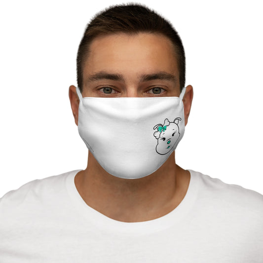 Turquoise Diamond On Snug-Fit Polyester Face Mask