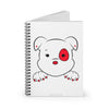 Red Mumbles Showing Paws Spiral Notebook - Ruled Line