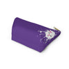 Diamond Face Splash On Purple Accessory Pouch w T-bottom