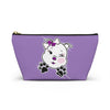 Purple Diamond Smushed On Lavender Accessory Pouch w T-bottom