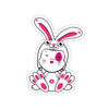 Mumbles In White/Pink Bunnysuit On Kiss-Cut Stickers