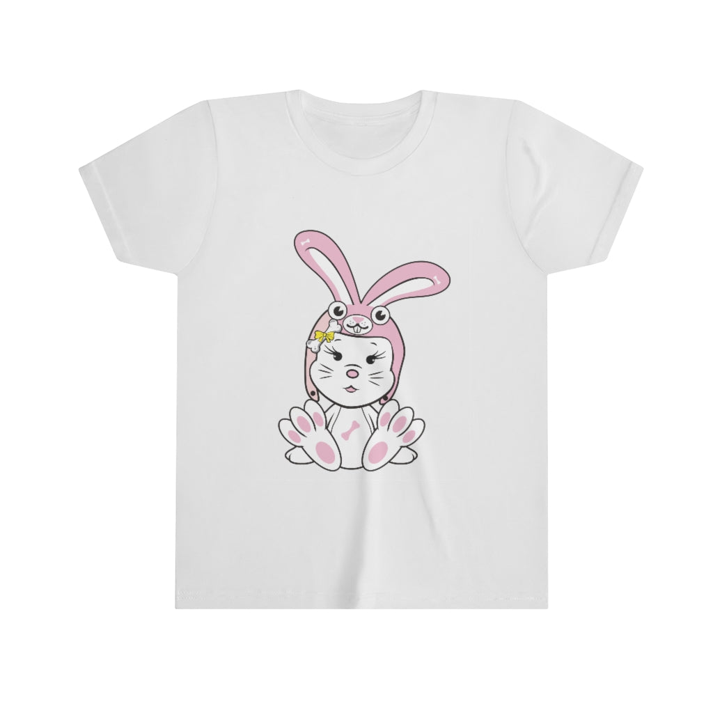 Diamond Wearing Bunnysuit On Youth Short Sleeve Tee
