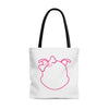 Pink Diamond Outline On Tote Bag