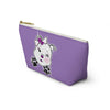 Purple Diamond Smushed On Lavender Accessory Pouch w T-bottom