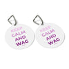 Keep Calm and Wag on Pet Tag