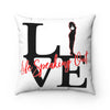 Live Life Speaking Out Spun Polyester Square Pillow