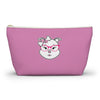 High IQ Diamond Wearing Pink Glasses On Pink Accessory Pouch w T-bottom