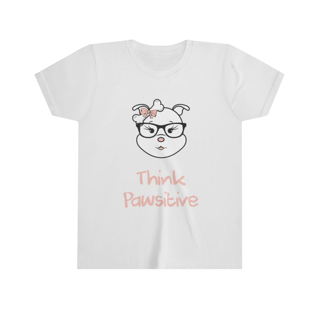 Diamond Thinks Pawsititive On Youth Short Sleeve Tee