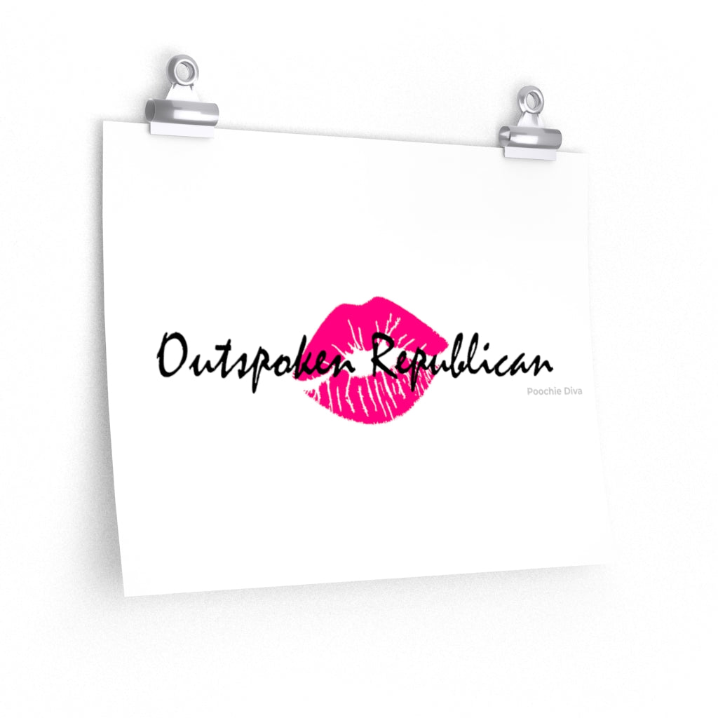 Outspoken Republican Premium Matte horizontal posters
