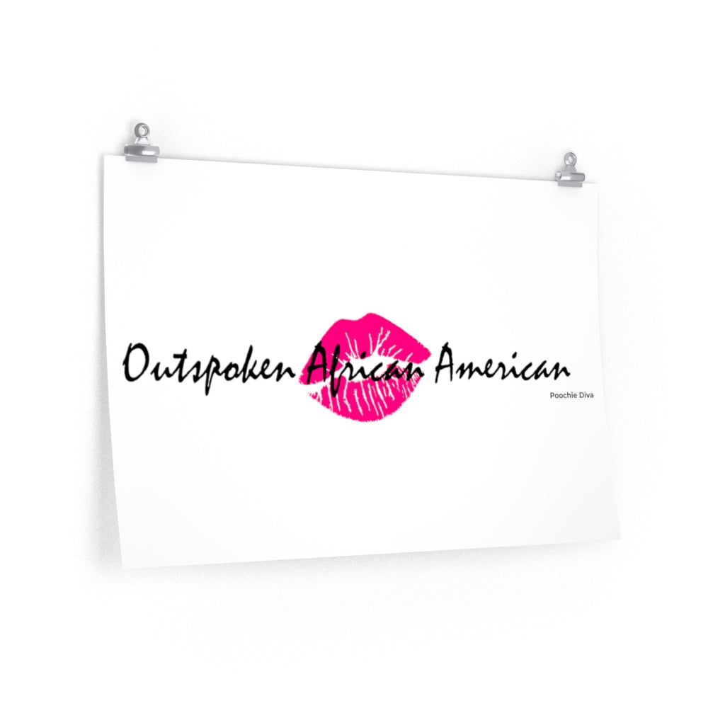 Outspoken African American Premium Matte horizontal posters