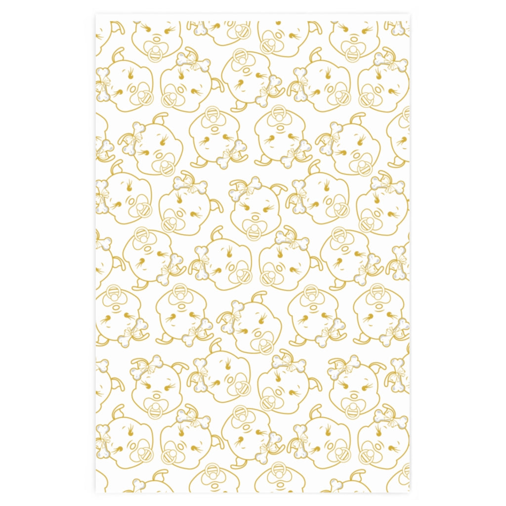Baby Diva On Wrapping Paper