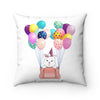 Diamond Balloon Bag Spun Polyester Square Pillow